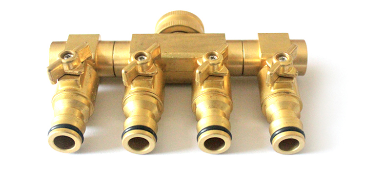 Duty Messing 4 Way Hose Manifold Hose Pipe Adapter